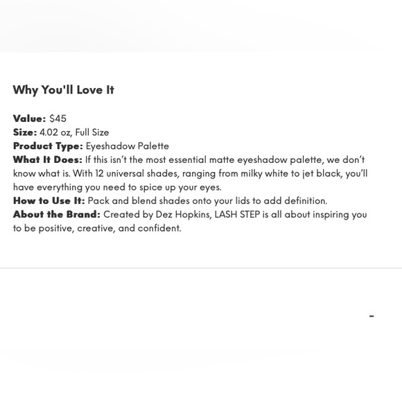 NEW Lash Step eyeshadow pallet - Picture 5 of 5